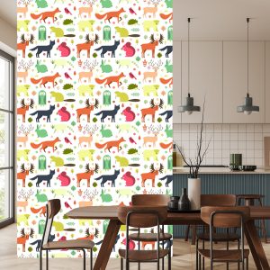 Papier Peint Pour Les Enfants - Merveilleux Animaux De La Forêt – Image 4