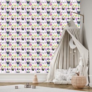 Papier Peint Biscuits Bonbons Pour Une Fille – Image 3