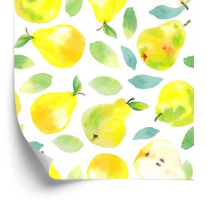 Papier Peint Pour Cuisine Salle À Manger, Feuilles De Fruits – Image 2