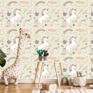 Papier Peint Pour Les Enfants - Licornes Magiques – Image 5