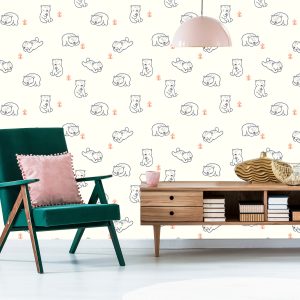 Papier Peint Plantes Oursons – Image 6