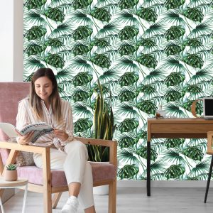 Papier Peint Feuilles De Palmier Et De Monstère – Image 7