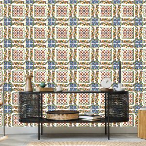Papier Peint Mosaïques Colorées Pour La Cuisine – Image 5