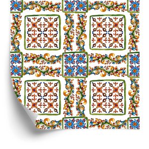 Papier Peint Mosaïques Colorées Pour La Cuisine – Image 2
