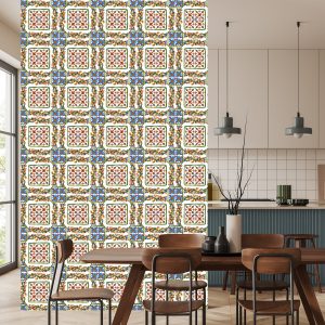 Papier Peint Mosaïques Colorées Pour La Cuisine – Image 4