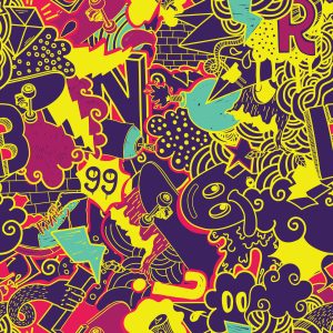 Papier Peint Graffiti Jeunesse – Image 1