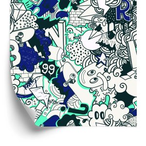 Papier Peint Graffiti Moderne – Image 2