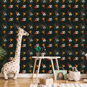 Papier Peint À La Salle De Football D'un Garçon – Image 5