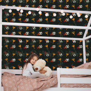 Papier Peint À La Salle De Football D'un Garçon – Image 7