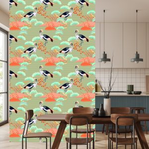 Papier Peint Grues Parmi Les Arbres – Image 4