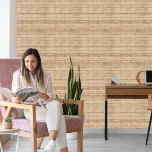 Papier Peint Motif En Bois Clair – Image 7