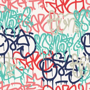 Papier Peint Graffitis Pastels – Image 1