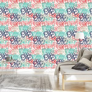 Papier Peint Graffitis Pastels – Image 3