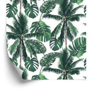 Papier Peint Forêt De Palmiers De La Nature Pour La Chambre Du Salon – Image 2