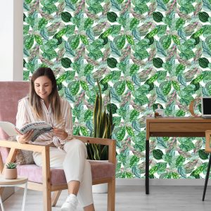 Papier Peint Feuilles Vertes – Image 7