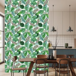 Papier Peint Feuilles Vertes – Image 4