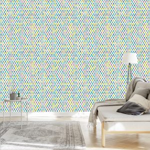 Papier Peint Triangles Rétro Colorés – Image 3