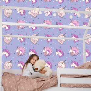 Papier Peint Pour Les Enfants - Belles Licornes – Image 7