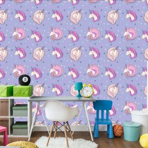 Papier Peint Pour Les Enfants - Belles Licornes – Image 4