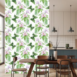 Papier Peint Pour Chambre Papillons, Fleurs, Plantes – Image 4