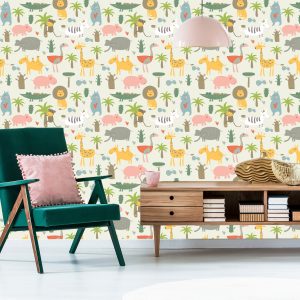 Papier Peint Pour Les Enfants - Animaux Sauvages – Image 6