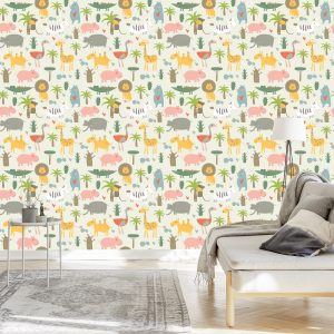 Papier Peint Pour Les Enfants - Animaux Sauvages – Image 3