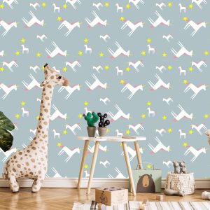 Papier Peint Pour Les Enfants - Licornes Et Étoiles – Image 5