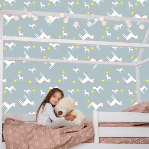 Papier Peint Pour Les Enfants - Licornes Et Étoiles – Image 7