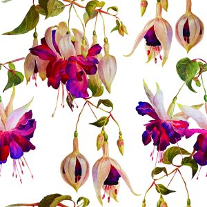 Papier Peint Fleurs Fuchsia Nature Nature Pour Salon – Image 1