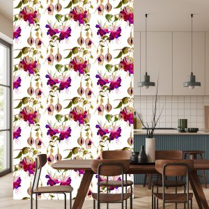 Papier Peint Fleurs Fuchsia Nature Nature Pour Salon – Image 4