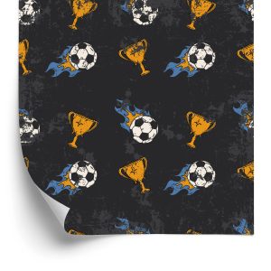 Papier Peint Ballon De Football De Sport Pour Chambre De Garçon – Image 2
