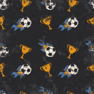 Papier Peint Ballon De Football De Sport Pour Chambre De Garçon – Image 1