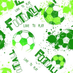 Papier Peint Pour La Salle De Sport Verte Du Football Des Garçons – Image 1