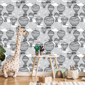 Papier Peint Ballons Avec Des Étoiles En Arrière-Plan – Image 5