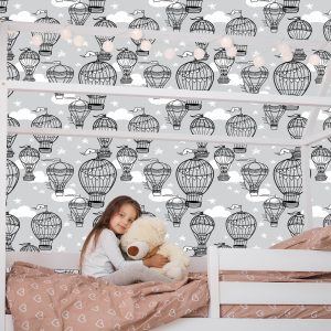 Papier Peint Ballons Avec Des Étoiles En Arrière-Plan – Image 7