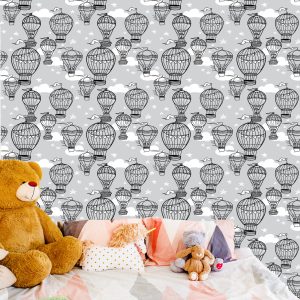 Papier Peint Ballons Avec Des Étoiles En Arrière-Plan – Image 6