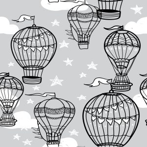 Papier Peint Ballons Avec Des Étoiles En Arrière-Plan – Image 1