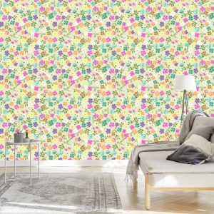 Papier Peint Motif Floral Délicat – Image 3