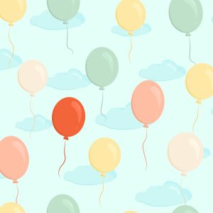 Papier Peint Petits Ballons Colorés – Image 1