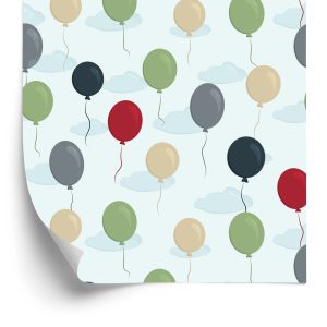 Papier Peint Ballons Avec Des Nuages ​​En Arrière-Plan – Image 2