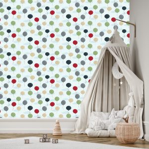 Papier Peint Ballons Avec Des Nuages ​​En Arrière-Plan – Image 3