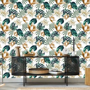 Papier Peint Fleurs De Style Rétro – Image 5