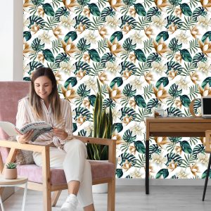 Papier Peint Fleurs De Style Rétro – Image 7