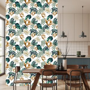 Papier Peint Fleurs De Style Rétro – Image 4