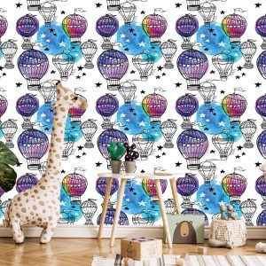 Papier Peint Ballons Contre Les Étoiles – Image 5