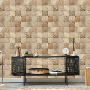 Papier Peint Mosaïque En Bois – Image 5