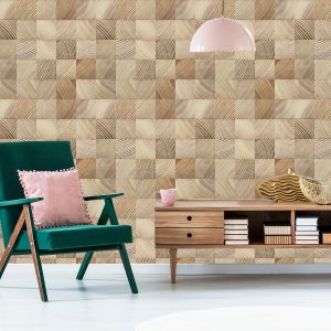 Papier Peint Mosaïque En Bois – Image 6