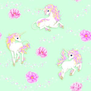 Papier Peint Pour Les Enfants - Licornes Fantastiques – Image 1