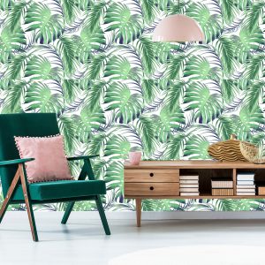Papier Peint Feuilles De Palmier Et De Monstère – Image 6