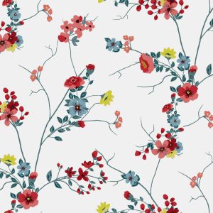 Papier Peint Motif Aquarelle Florale – Image 1